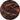 Smooth, swirled chocolate icing topped with a generous sprinkle of crushed chocolate cookie crumbs, viewed from above in a circular frame. - AI generated text