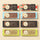 Venchi chocolate snack bars. Six bars in two columns on beige. - AI generated text